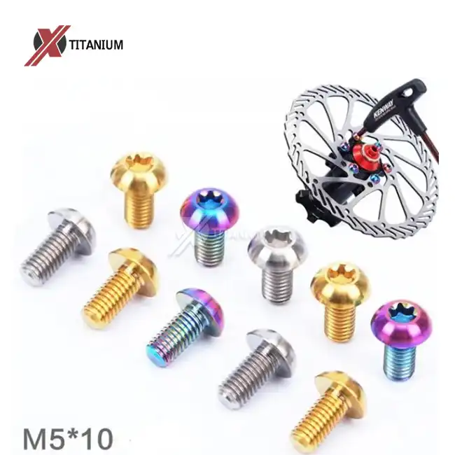 Are GR5 titanium bolts safe for mountain bike brake rotor mounting?